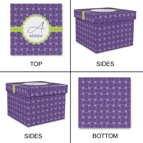 Waffle Weave Gift Boxes with Lid - Canvas Wrapped - X-Large - Approval