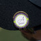 Waffle Weave Golf Ball Marker Hat Clip - Gold - On Hat