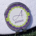 Waffle Weave Golf Ball Marker - Hat Clip