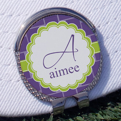 Waffle Weave Golf Ball Marker - Hat Clip