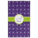 Waffle Weave Golf Towel - Poly-Cotton Blend w/ Name and Initial
