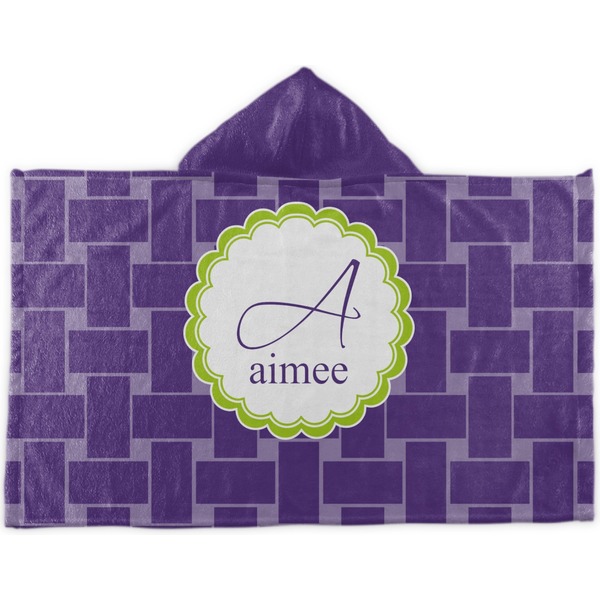 Custom Waffle Weave Kids Hooded Towel (Personalized)