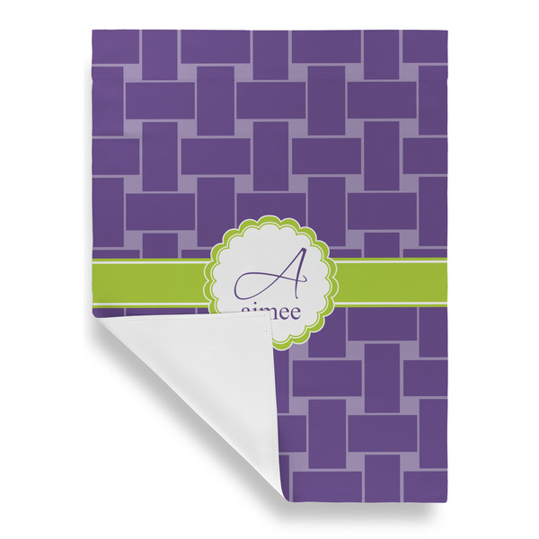 Waffle Weave House Flags - Single Sided - FRONT FOLDED