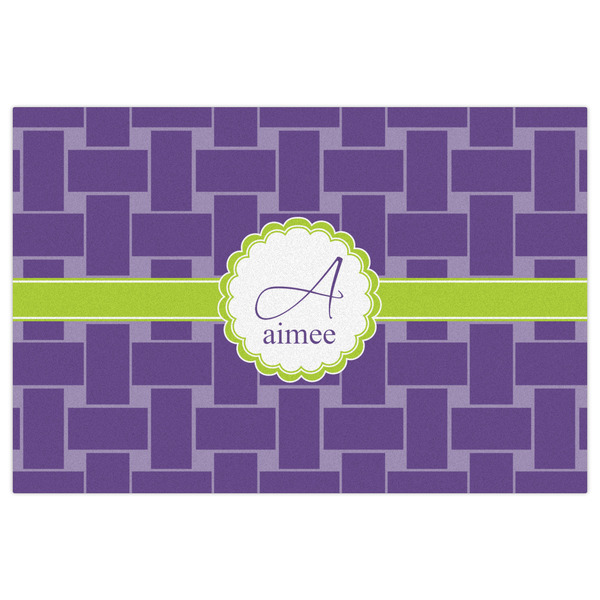 Waffle Weave Indoor / Outdoor Rug - 4'x6' - Front Flat