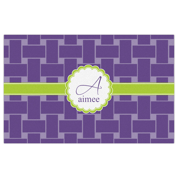 Waffle Weave Indoor / Outdoor Rug - 5'x8' - Front Flat