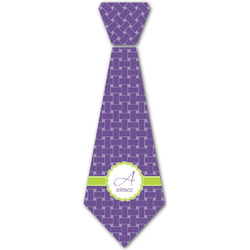 Waffle Weave Iron On Tie - 4 Sizes w/ Name and Initial