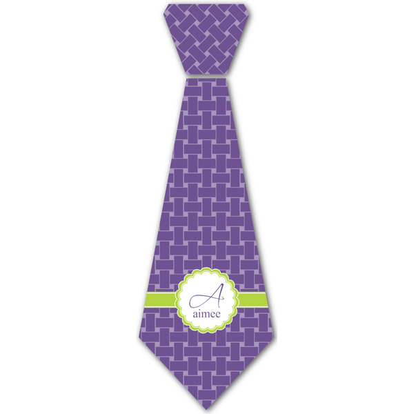 Custom Waffle Weave Iron On Tie - 4 Sizes w/ Name and Initial