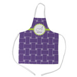 Waffle Weave Kid's Apron w/ Name and Initial