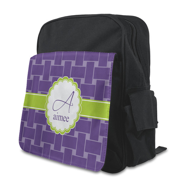 Custom Waffle Weave Preschool Backpack (Personalized)