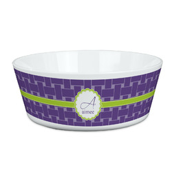 Waffle Weave Kid's Bowl (Personalized)