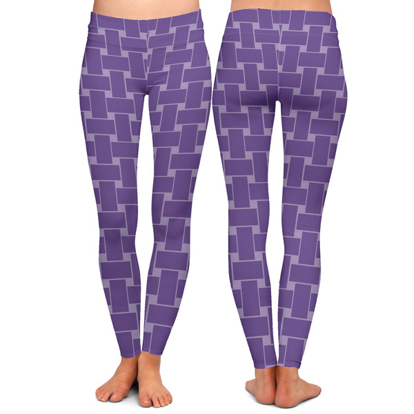 Waffle Weave Ladies Leggings - Front and Back