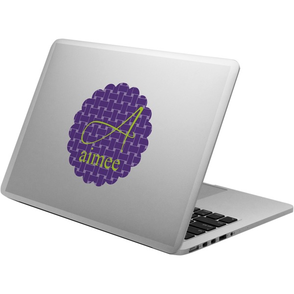 Custom Waffle Weave Laptop Decal (Personalized)