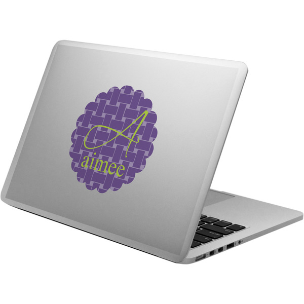 Custom Waffle Weave Laptop Decal (Personalized)