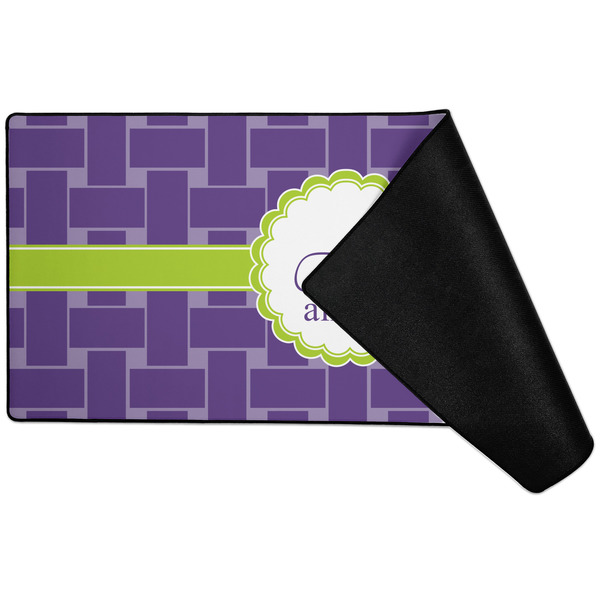 Waffle Weave Large Gaming Mats - FRONT W/ FOLD