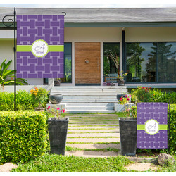 Waffle Weave Large Garden Flag - Double Sided (Personalized)