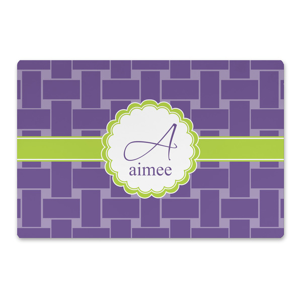 Custom Waffle Weave Large Rectangle Car Magnet (Personalized)