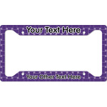 Waffle Weave License Plate Frame - Style A (Personalized)