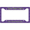 Waffle Weave License Plate Frame - Style A (Personalized)