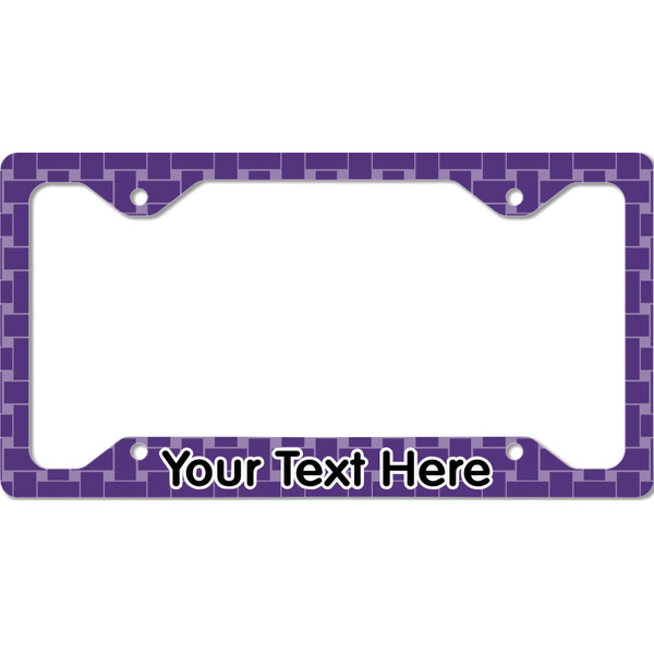 Waffle Weave License Plate Frame - Style C