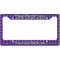 Waffle Weave License Plate Frame Wide