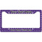 Waffle Weave License Plate Frame - Style B (Personalized)