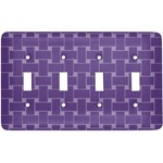 Waffle Weave Light Switch Cover (4 Toggle Plate)