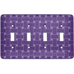 Waffle Weave Light Switch Cover (4 Toggle Plate)