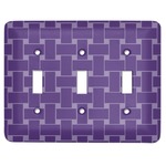 Waffle Weave Light Switch Cover (3 Toggle Plate)