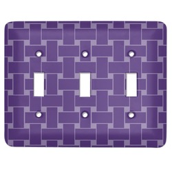 Waffle Weave Light Switch Cover (3 Toggle Plate)