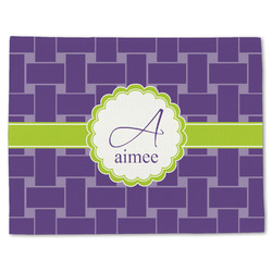 Waffle Weave Single-Sided Linen Placemat - Single w/ Name and Initial