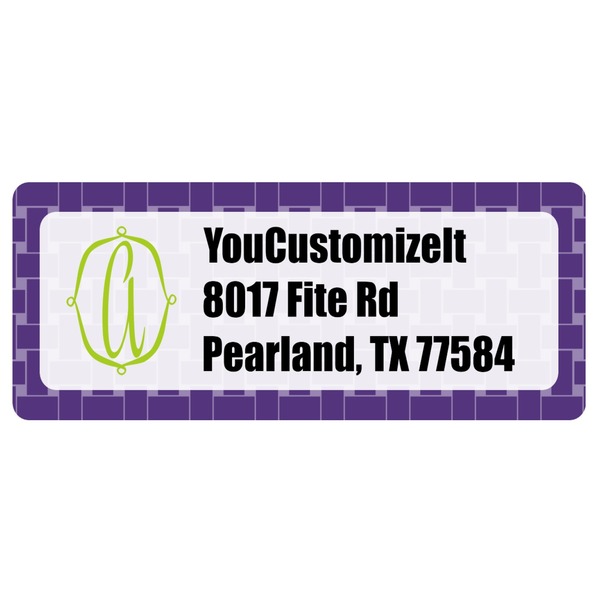 Custom Waffle Weave Return Address Labels (Personalized)