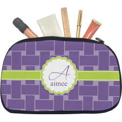 Waffle Weave Makeup / Cosmetic Bag - Medium (Personalized)
