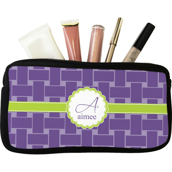 Custom Waffle Weave Makeup / Cosmetic Bag (Personalized)