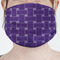 Waffle Weave Mask - Pleated (new) Front View on Girl