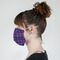 Waffle Weave Mask - Side View on Girl