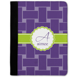 Waffle Weave Notebook Padfolio - Medium w/ Name and Initial
