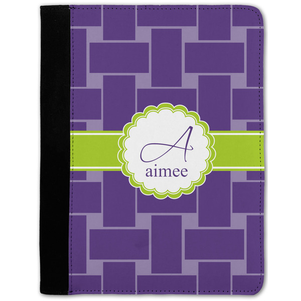 Custom Waffle Weave Notebook Padfolio w/ Name and Initial