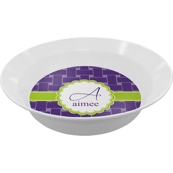 Custom Waffle Weave Melamine Bowl (Personalized)