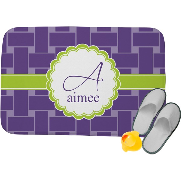 Custom Waffle Weave Memory Foam Bath Mat (Personalized)