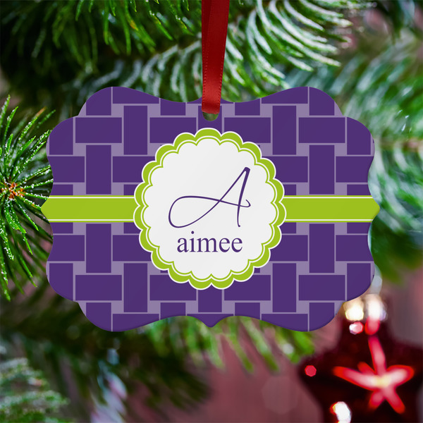 Waffle Weave Metal Benilux Ornament - Lifestyle