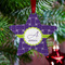 Waffle Weave Metal Star Ornament - Lifestyle