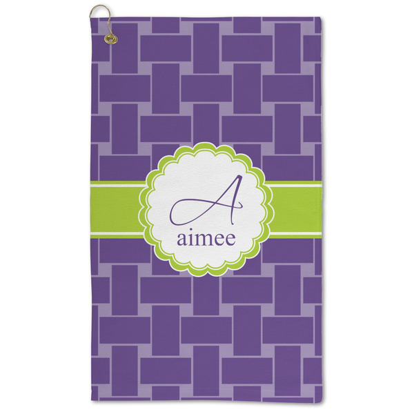 Custom Waffle Weave Microfiber Golf Towel - Large (Personalized)