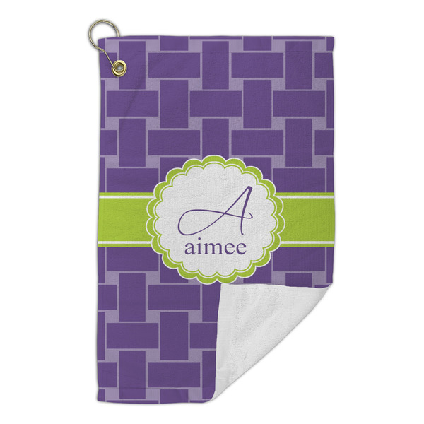 Waffle Weave Microfiber Golf Towels Small - FRONT FOLDED