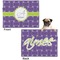 Waffle Weave Microfleece Dog Blanket - Regular - Front & Back