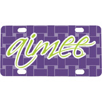 Waffle Weave Mini/Bicycle License Plate (Personalized)