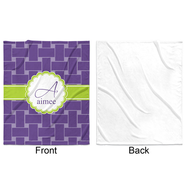 Waffle Weave Minky Blanket - 50"x60" - Single Sided - Front & Back