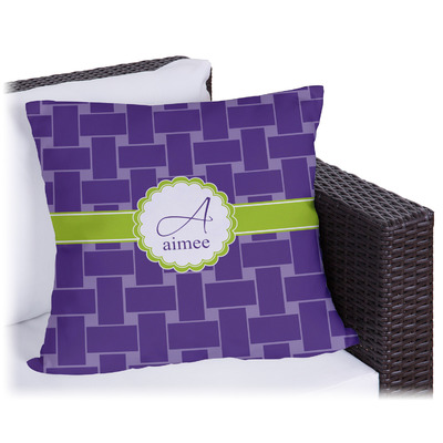 Waffle Weave Outdoor Pillow (Personalized)