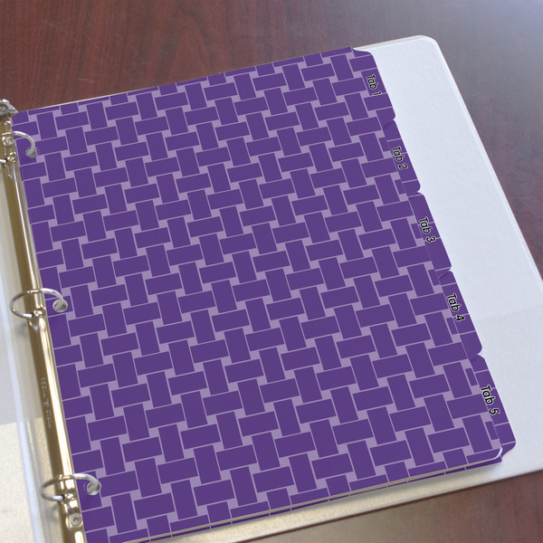 Waffle Weave Page Dividers - Set of 5 - In Context