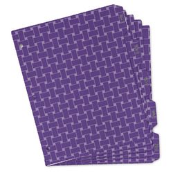 Waffle Weave Binder Tab Divider - Set of 5 (Personalized)