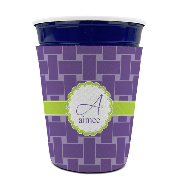 Waffle Weave Party Cup Sleeves - without bottom - FRONT (on cup)